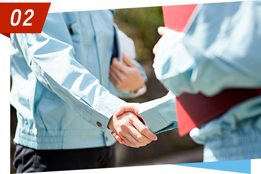 ご挨拶もしっかりと